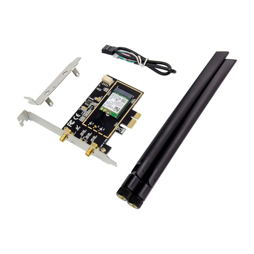 Microconnect AC7260 netwerkkaart PCIe X1 dual-band wifi
