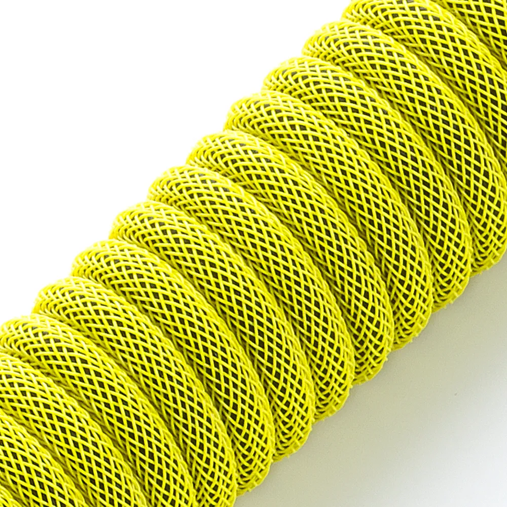 CableMod Classic coiled keyboardkabel USB-C 150cm geel