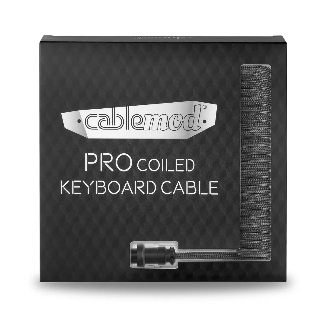 CableMod Pro spiraaltoetsenbordkabel 150cm carbon grijs USB-C