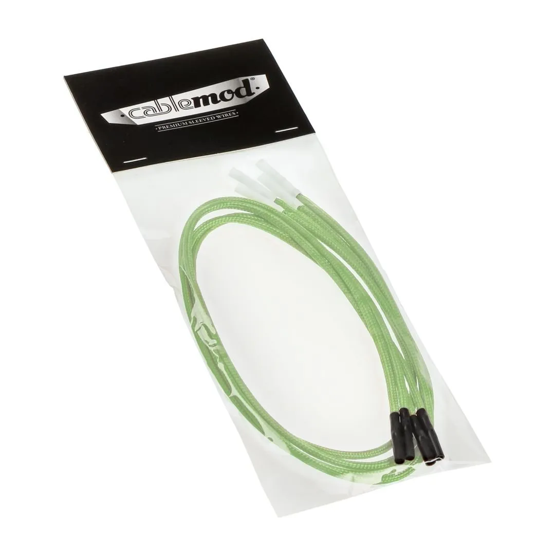 CableMod ModFlex sleeved wires lichtgroen 40cm 4-pack