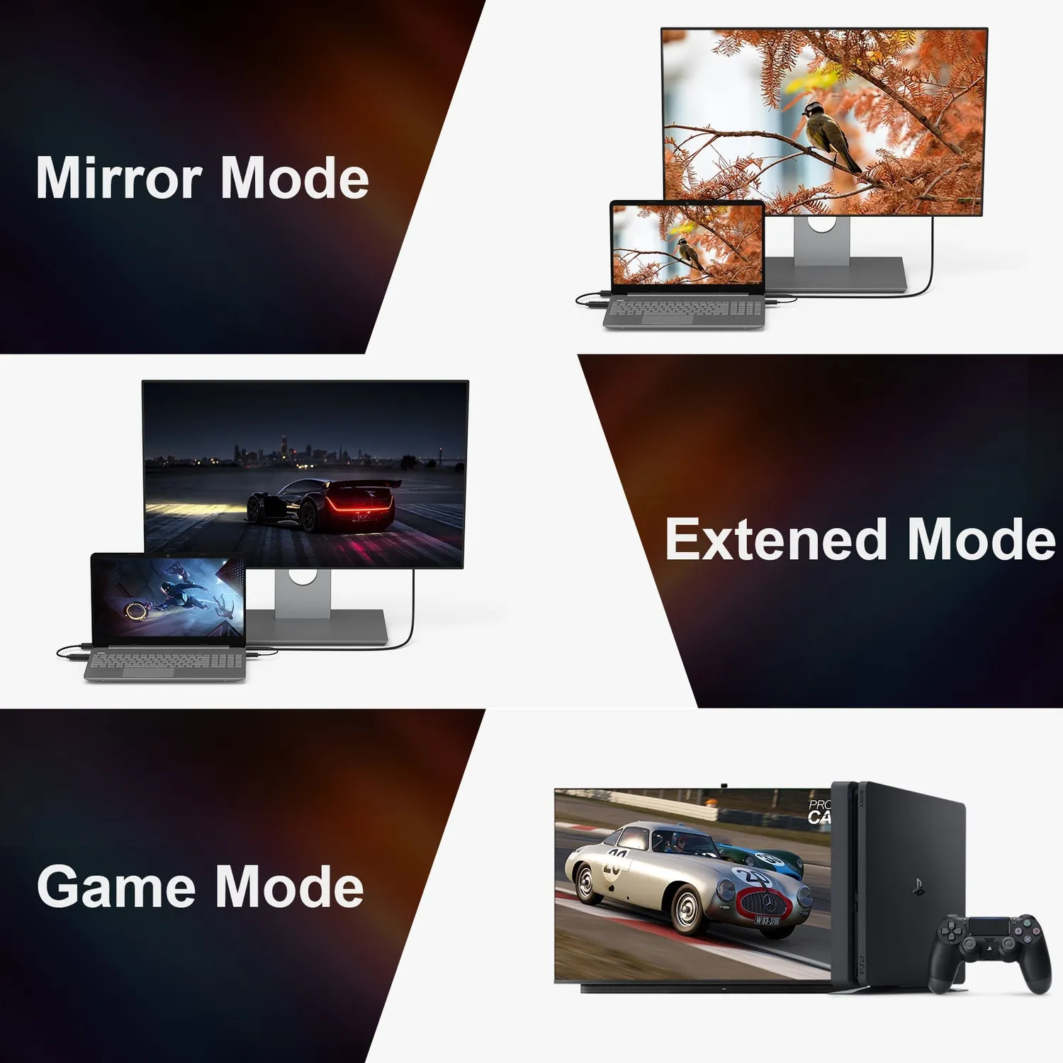 CableCreation HDMI naar DisplayPort adapter 4K 60Hz