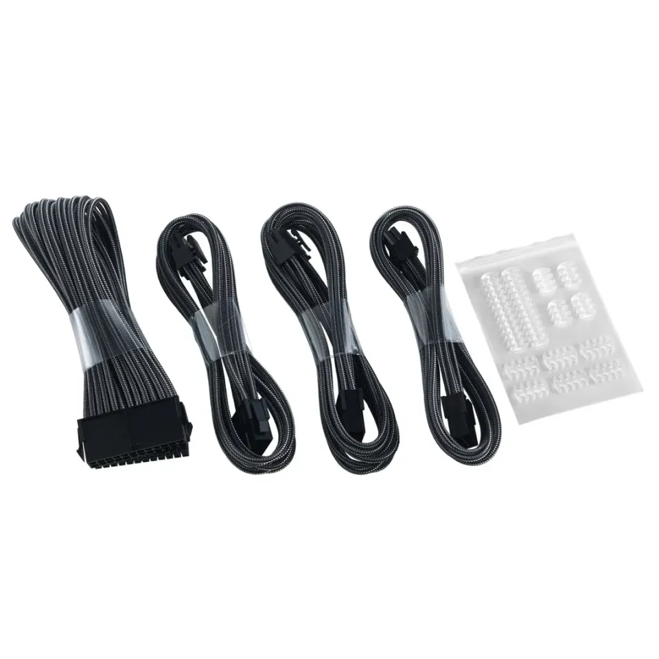 CableMod Classic ModMesh Extension Kit Carbon Dual 6+2-Pin
