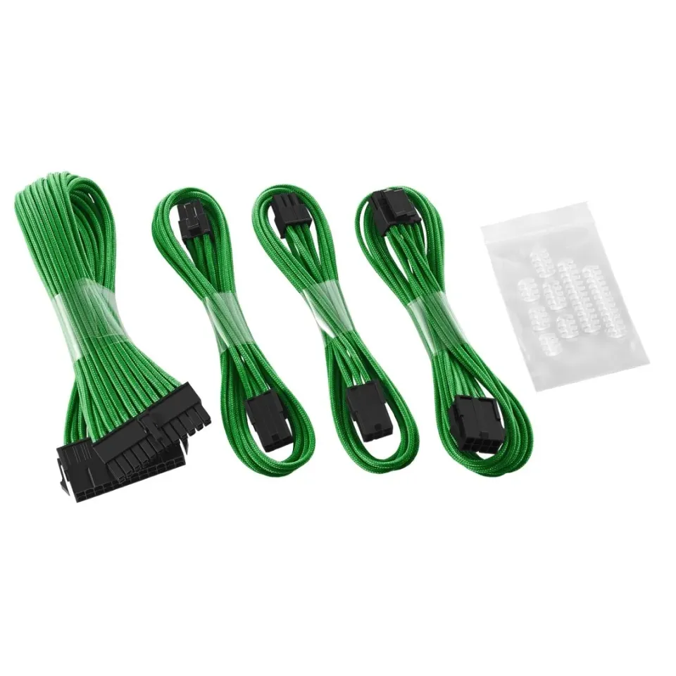 CableMod ModFlex Basic verlengkabelset 6+6-pin groen