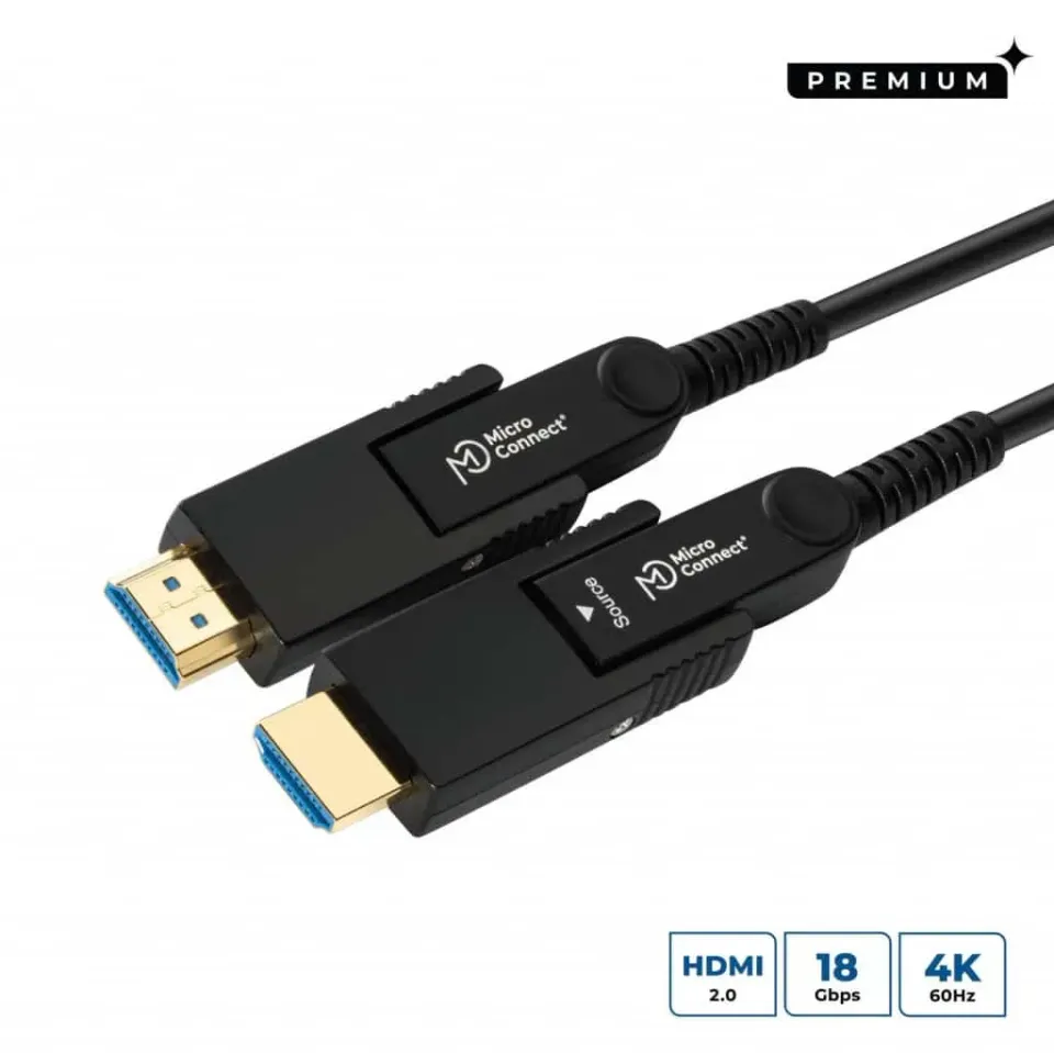 MicroConnect Premium HDMI glasvezelkabel 25m 4K
