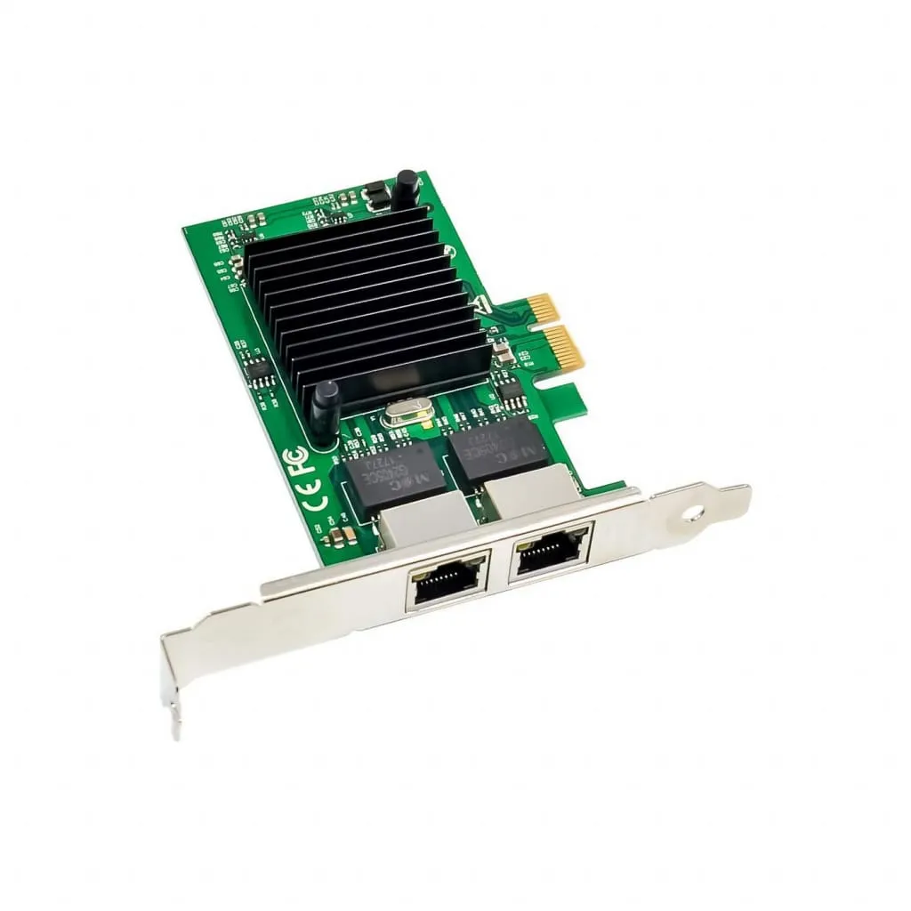 Microconnect Intel 82575 netwerkkaart PCIe dual RJ45