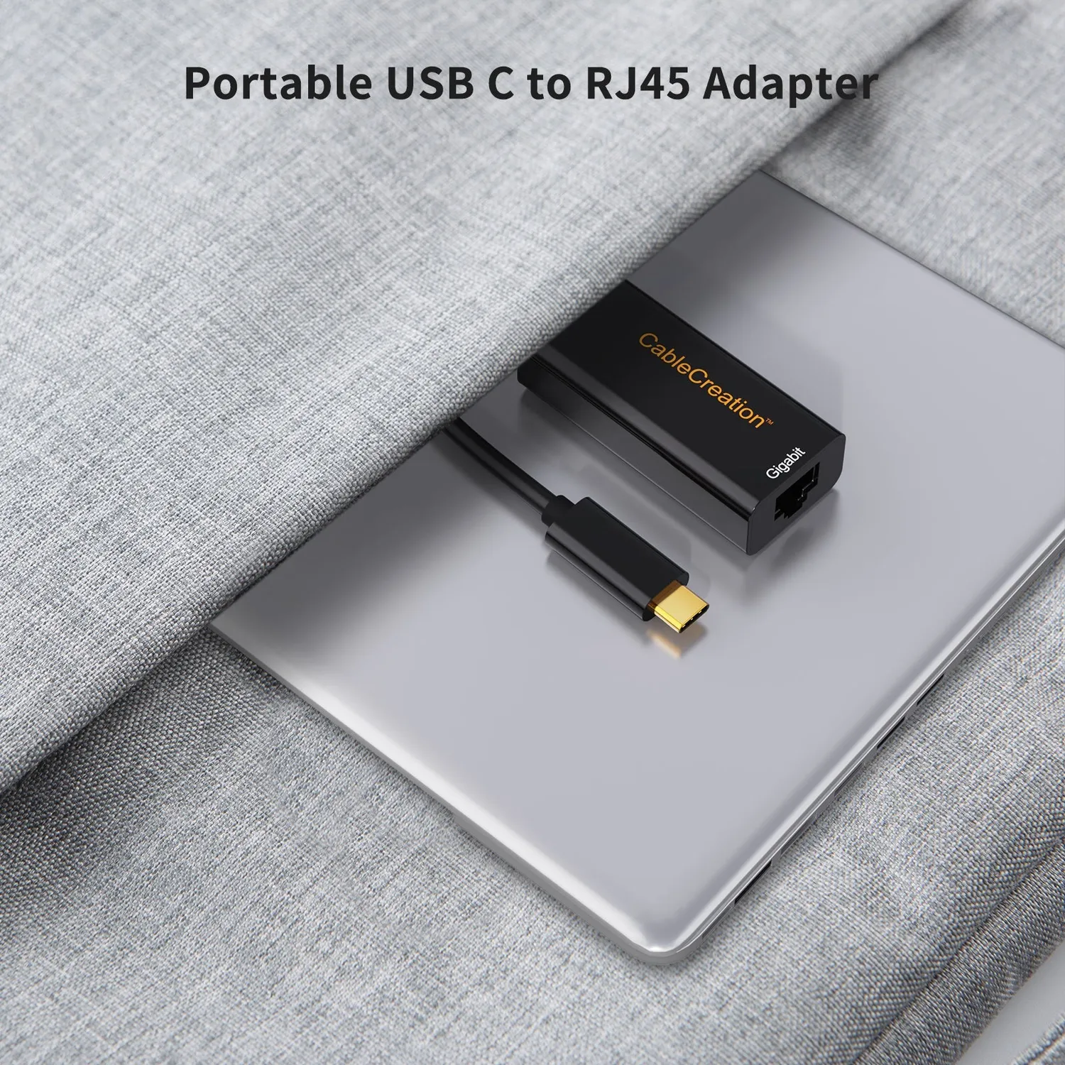 CableCreation USB-C naar ethernet adapter 1Gbps bekabeld