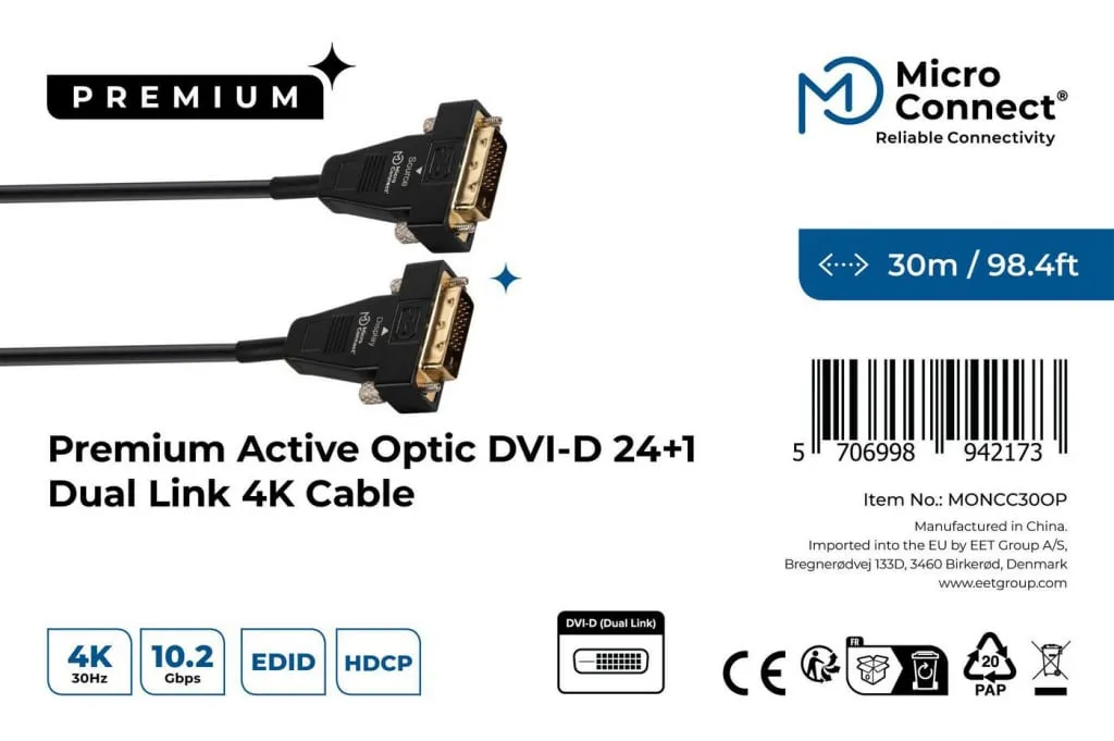 Microconnect Premium USB-C haakse kabel 2m 100W 20Gbps