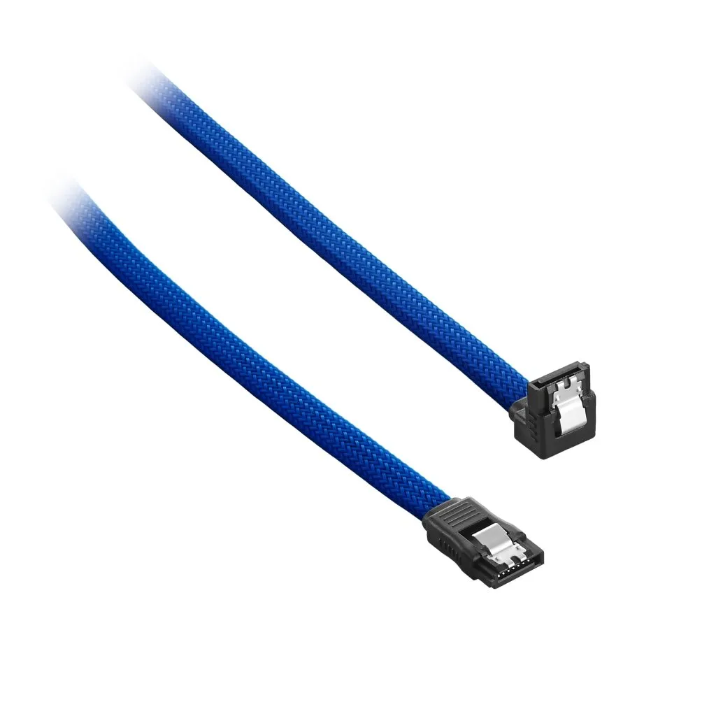 CableMod ModMesh SATA 3 kabel haaks 30cm blauw