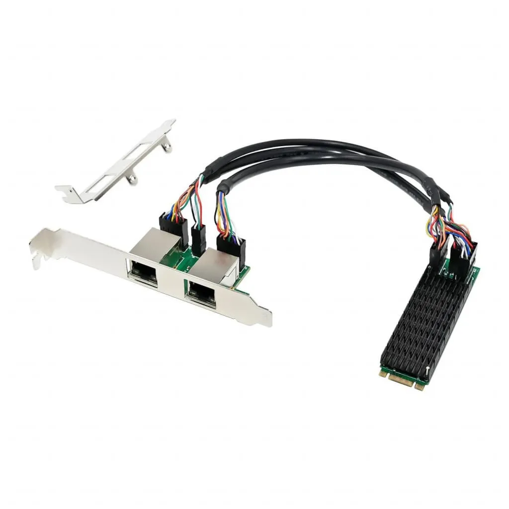 Microconnect RTL8125B netwerkkaart M.2 Dual-2.5G PCIe