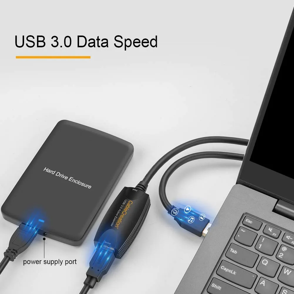 CableCreation USB 3.0 Verlengkabel Actief 5m