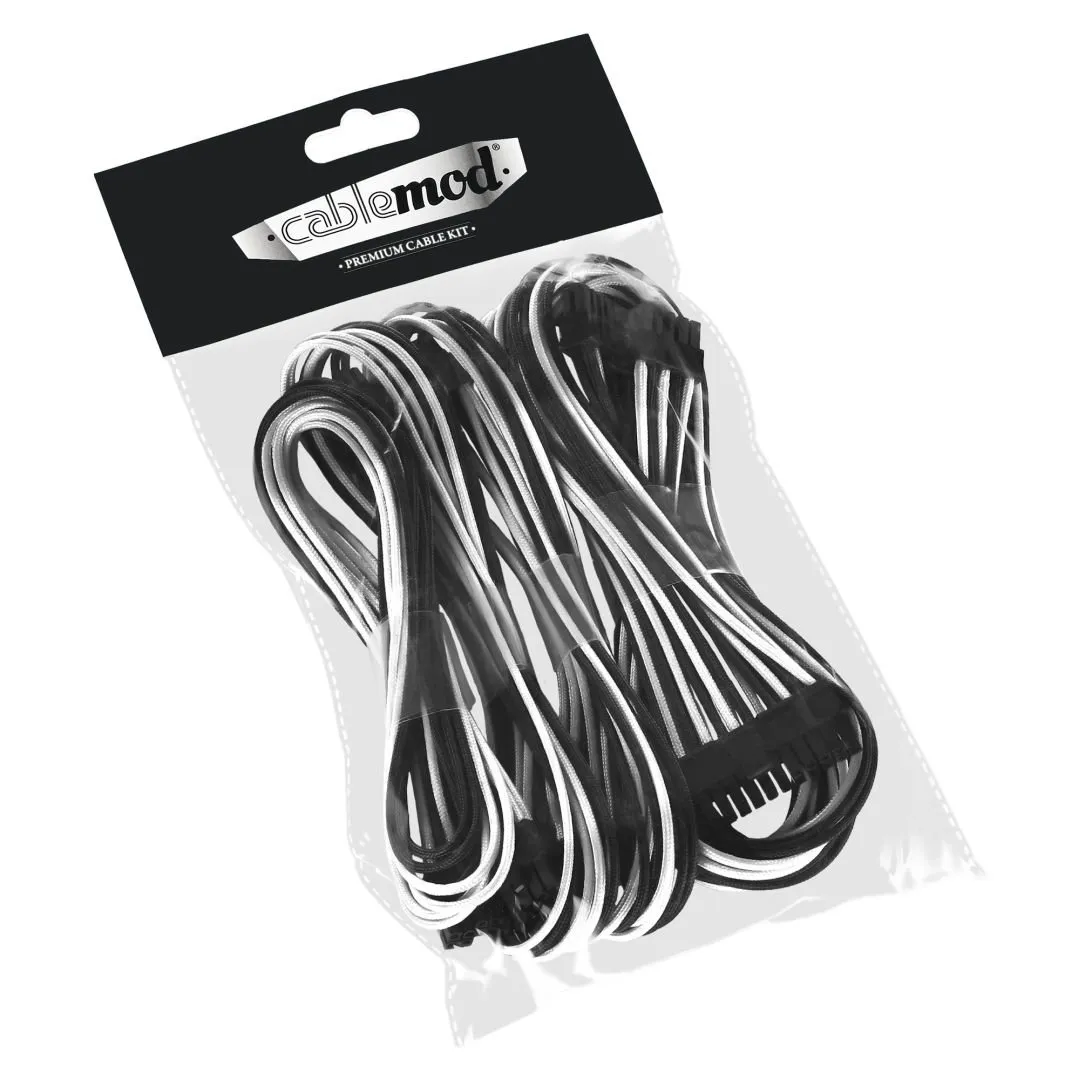 CableMod C-Series ModFlex Basic Kabelset Corsair Zwart-Wit