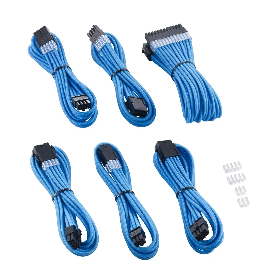 CableMod PRO ModMesh kabelverlengset lichtblauw gesleevd