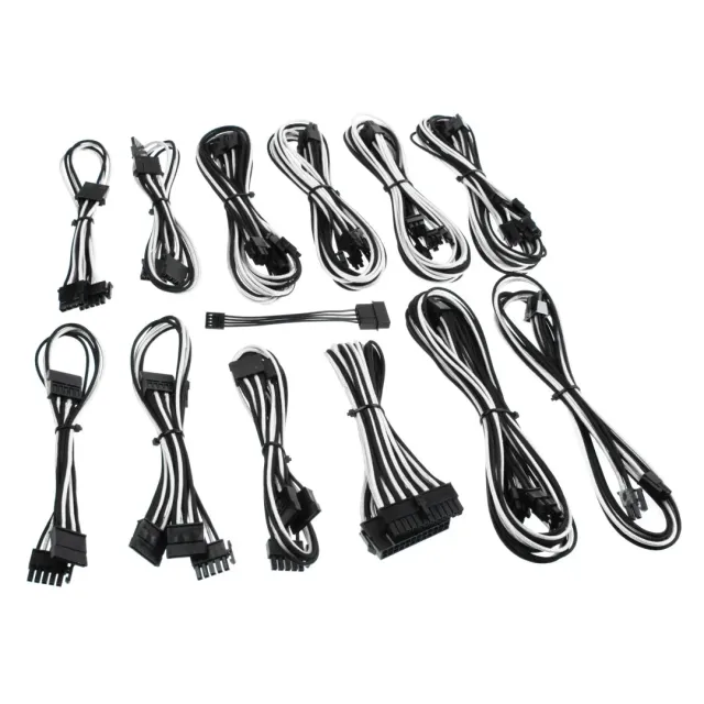 CableMod B-Series ModFlex kabelkit zwart-wit be quiet!