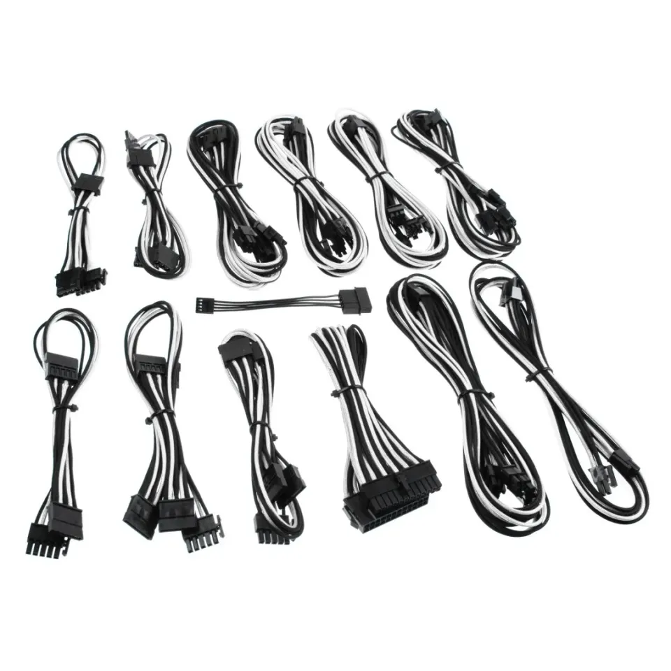 CableMod B-Series ModFlex kabelkit zwart-wit be quiet!
