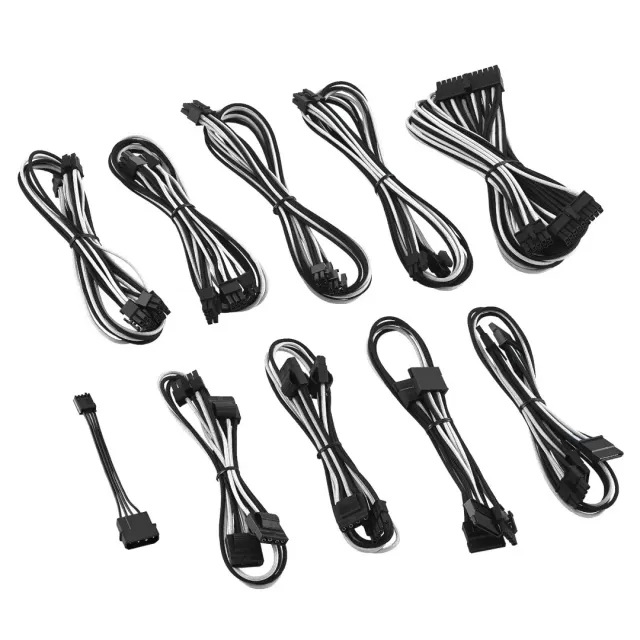 CableMod CM-Series ModFlex kabelset Cooler Master zwart wit