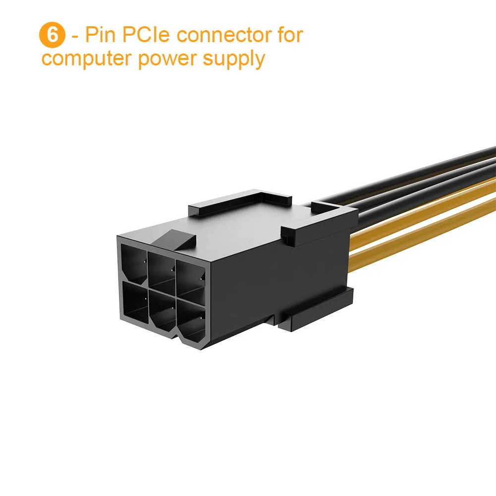 CableCreation 6-pin naar 8-pin PCIe Adapter 2-pack