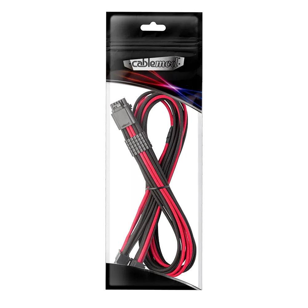 CableMod RT-Series PRO 12VHPWR kabel 60cm zwart-rood 600W