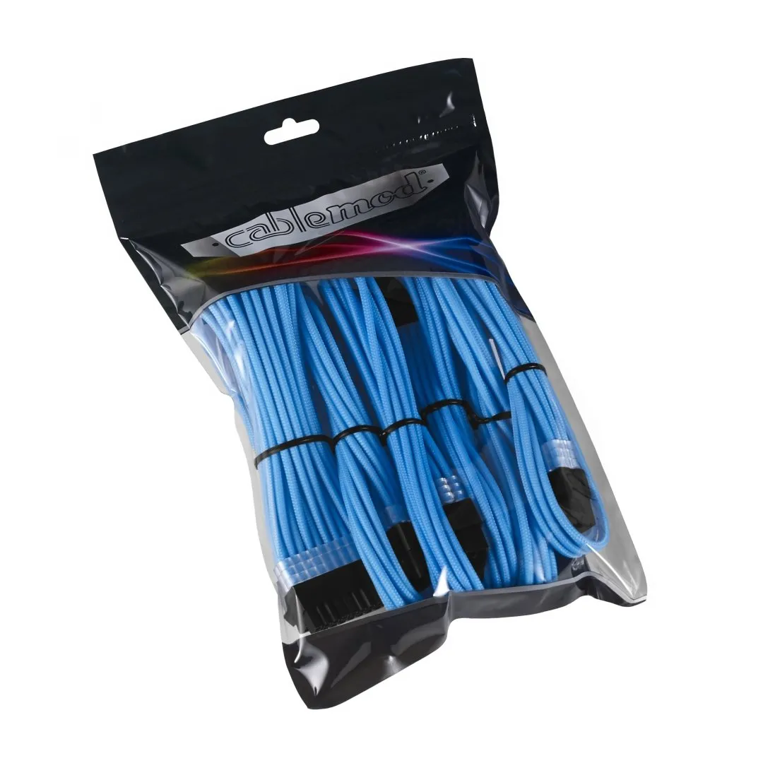 CableMod PRO ModMesh kabelverlengset lichtblauw gesleevd
