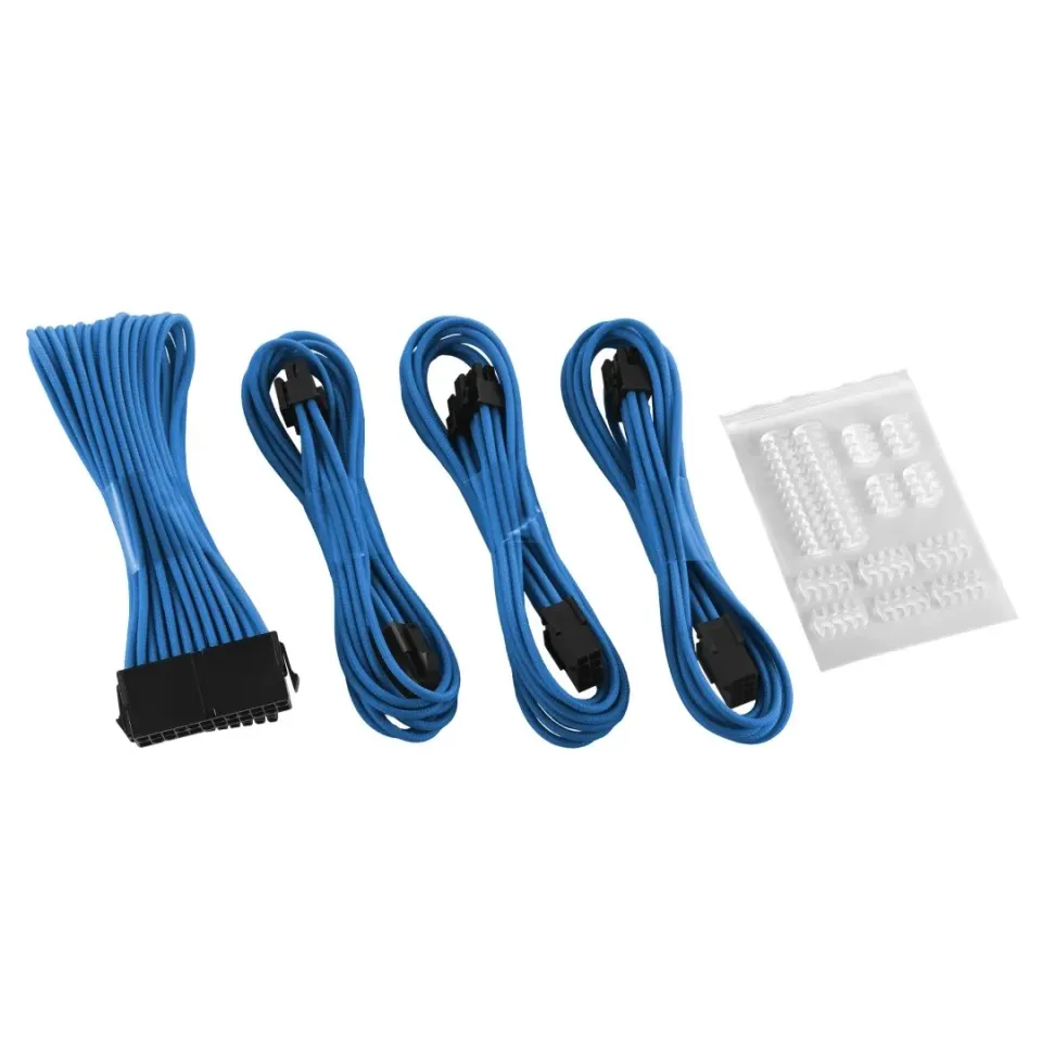 CableMod Classic ModMesh extension set lichtblauw Dual 6+2 pin