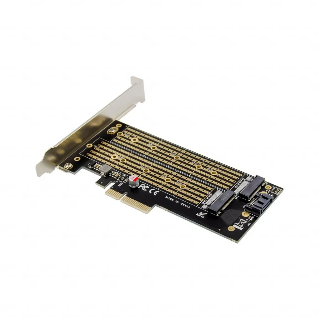 Microconnect M.2 NVMe SSD adapter PCIe x4 B+M key