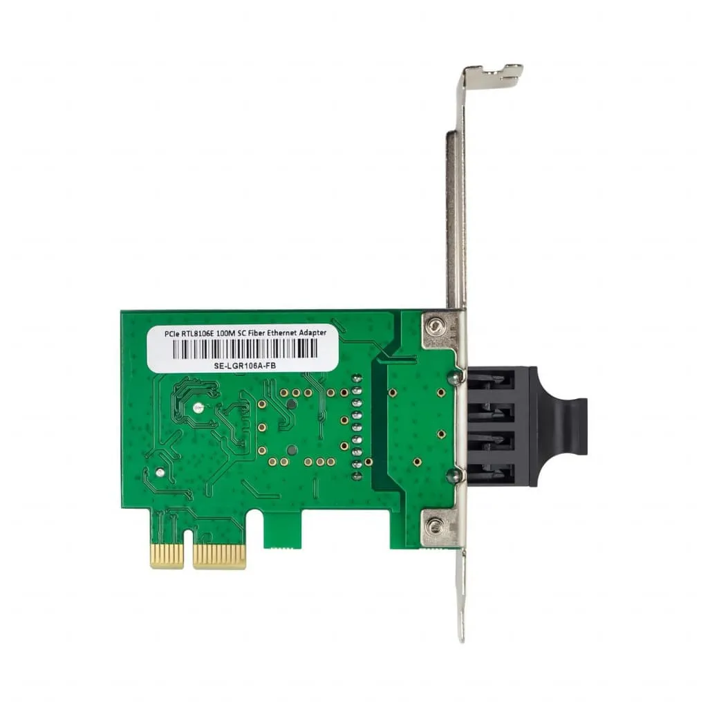 Microconnect RTL8106E netwerkkaart PCIe x1 100M SC