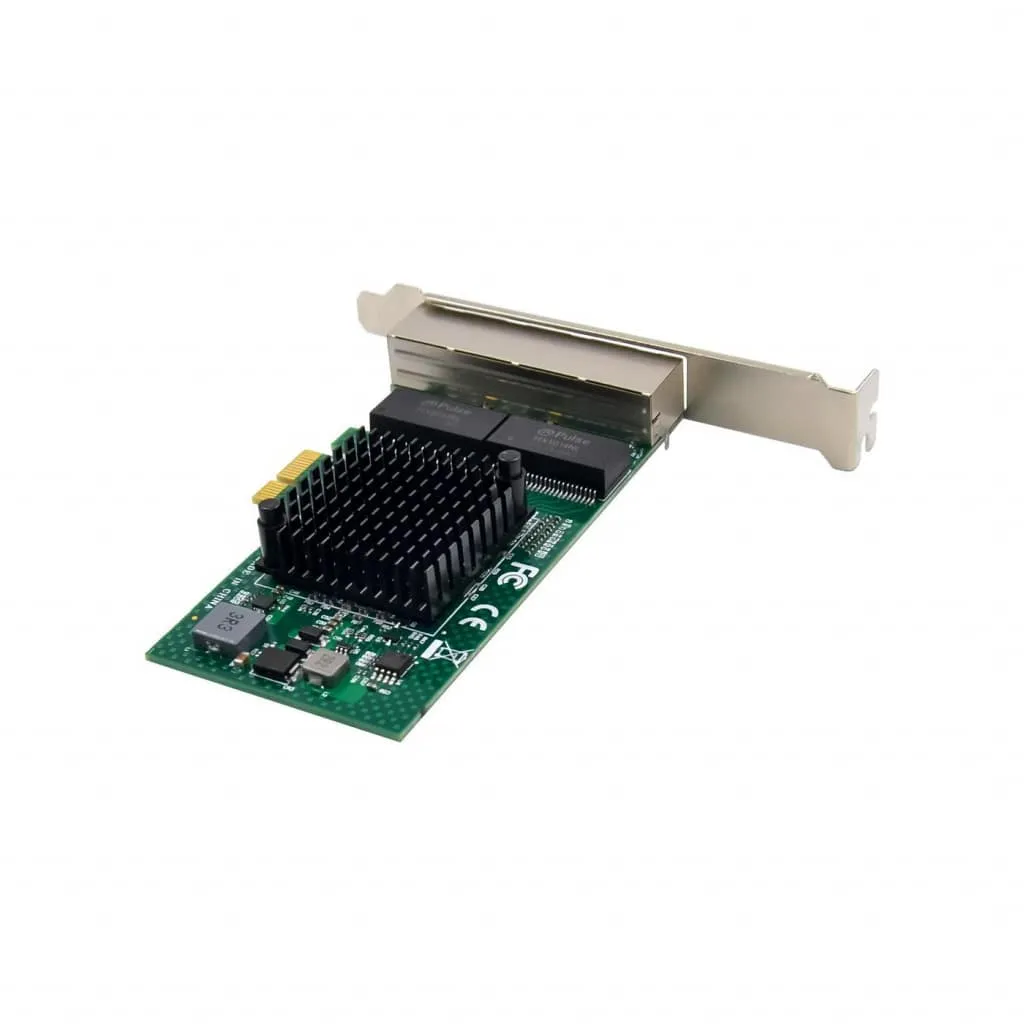 Microconnect BCM5719 PCIe netwerkkaart quad RJ45 Gigabit