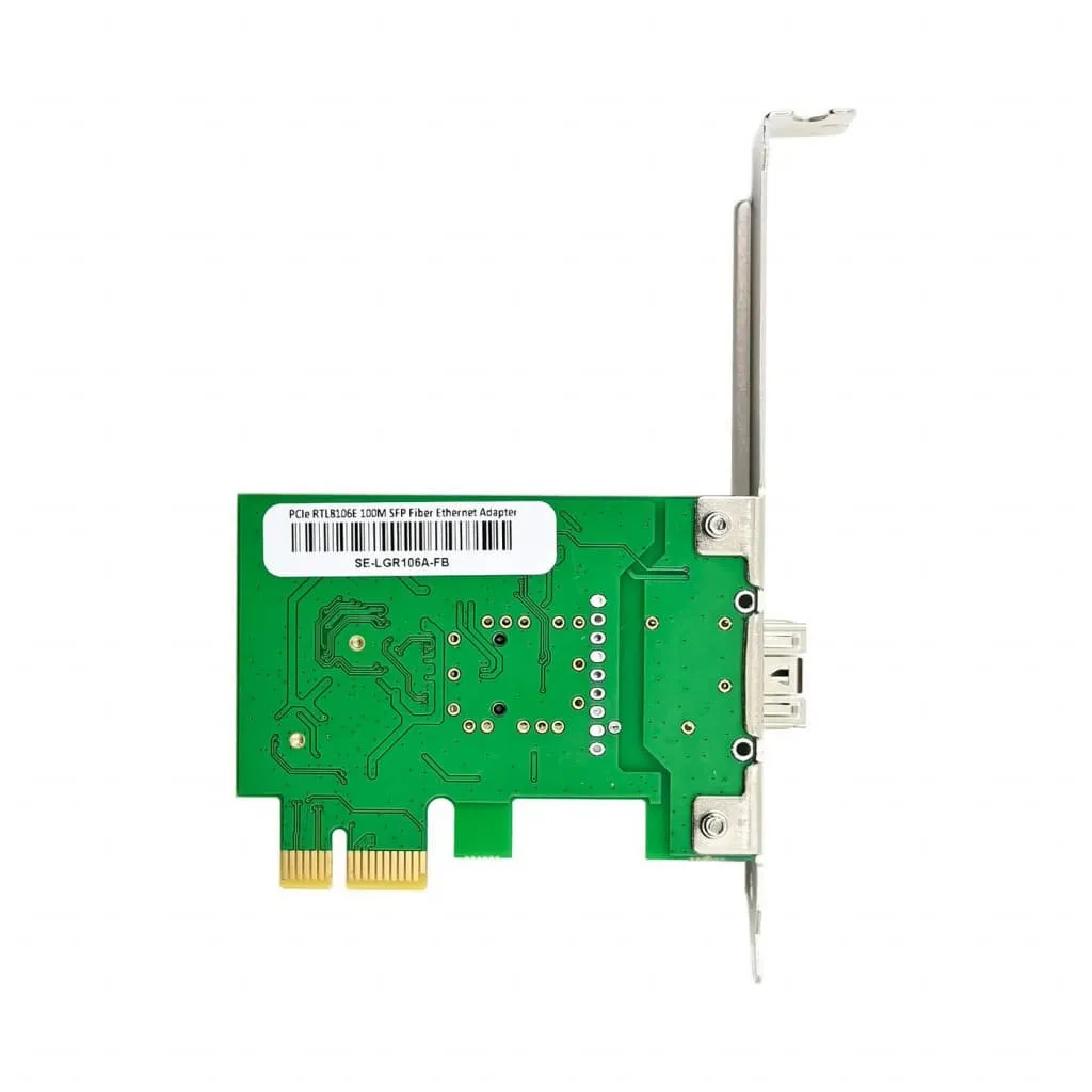 Microconnect RTL8106E netwerkkaart single 100M SFP PCIe
