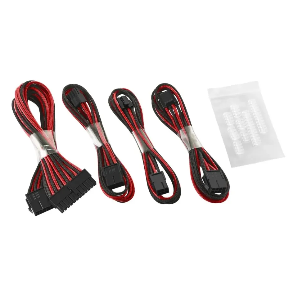 CableMod ModFlex Basic verlengkabelset zwart-rood 8+6-pins