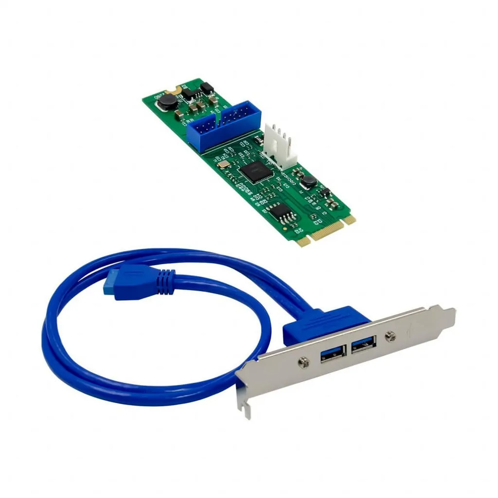 Microconnect NEC720202 USB-kaart M.2 2-poorts USB 3.0 5Gbps