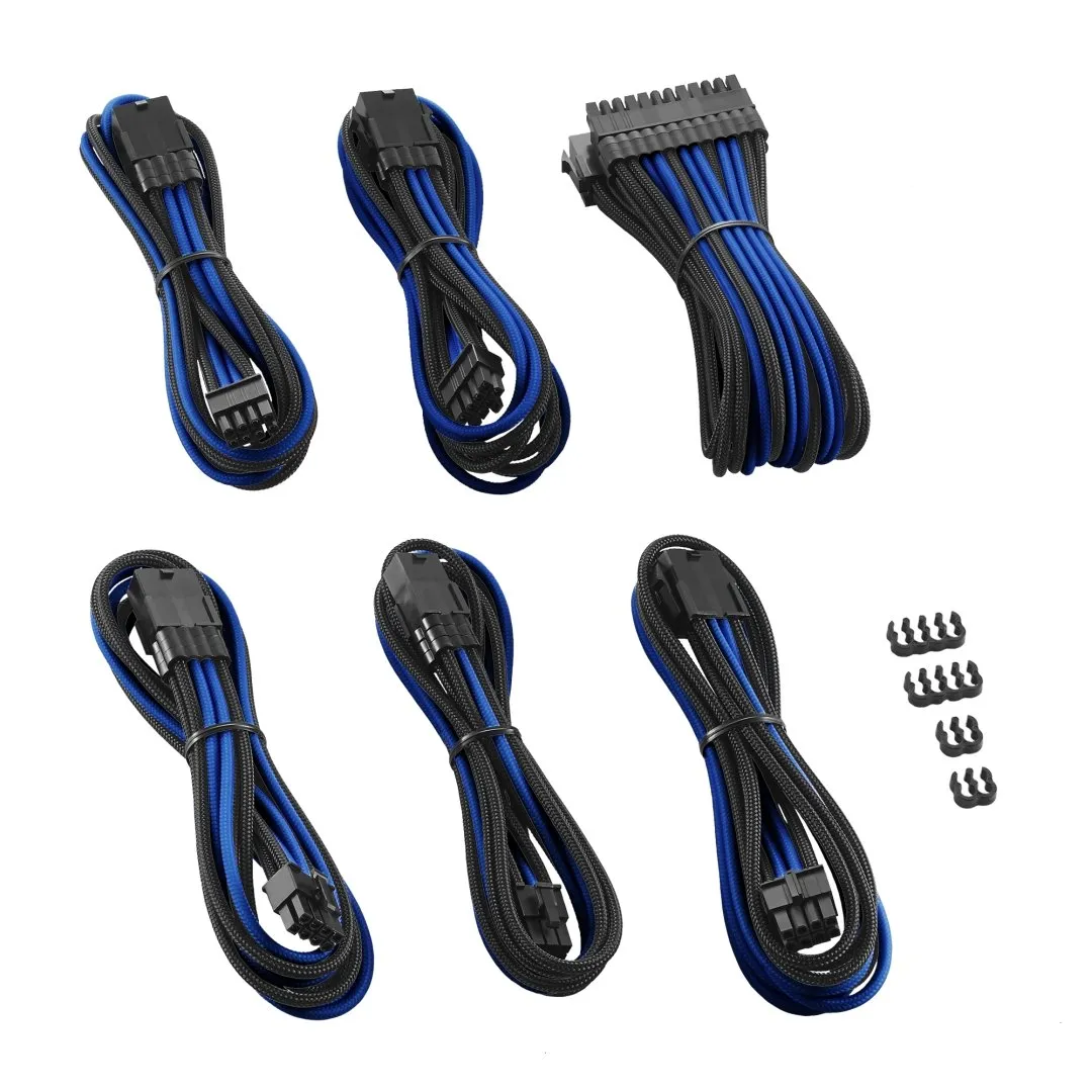 CableMod PRO ModMesh extension kabelset zwart-blauw 5-delig