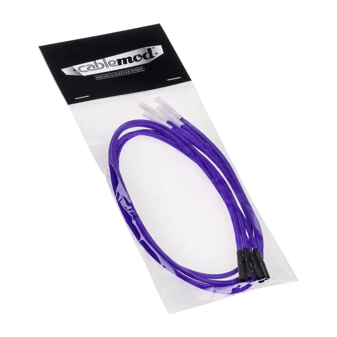 CableMod ModFlex sleeved wires paars 60cm 4-pack