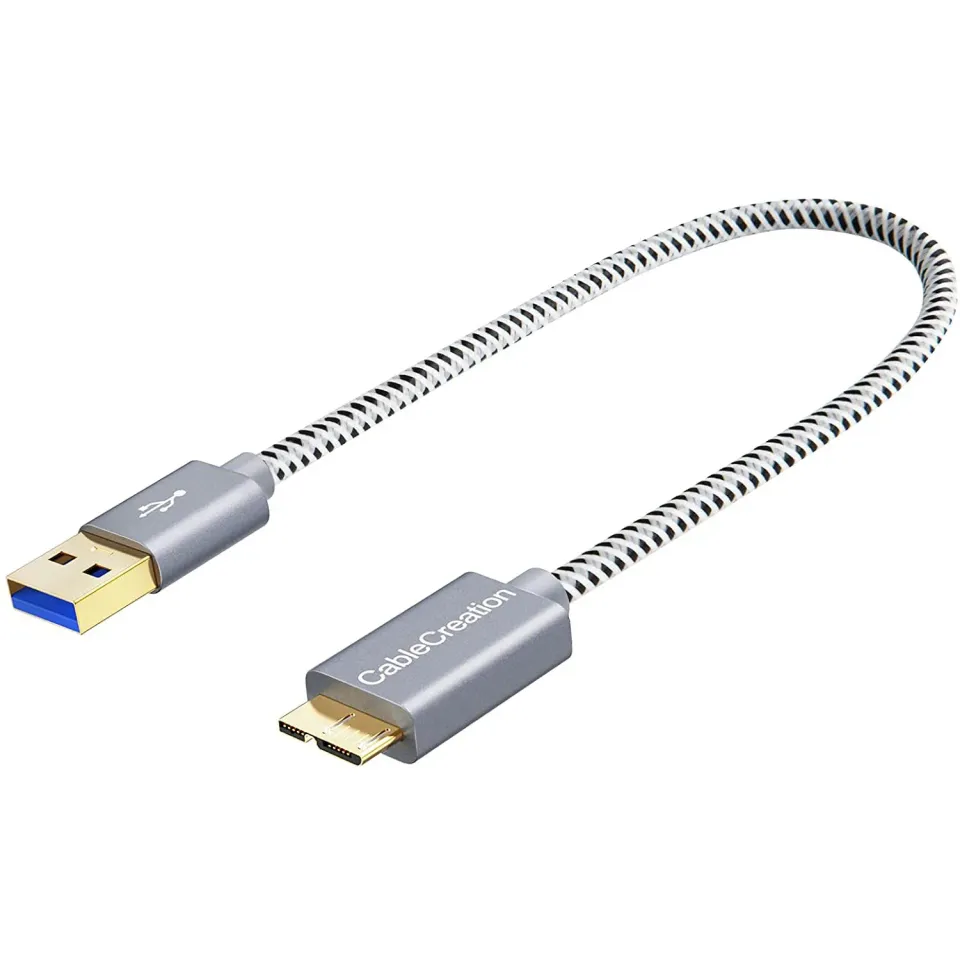 CableCreation USB-A naar Micro-B USB 3.0 kabel 0,3 m
