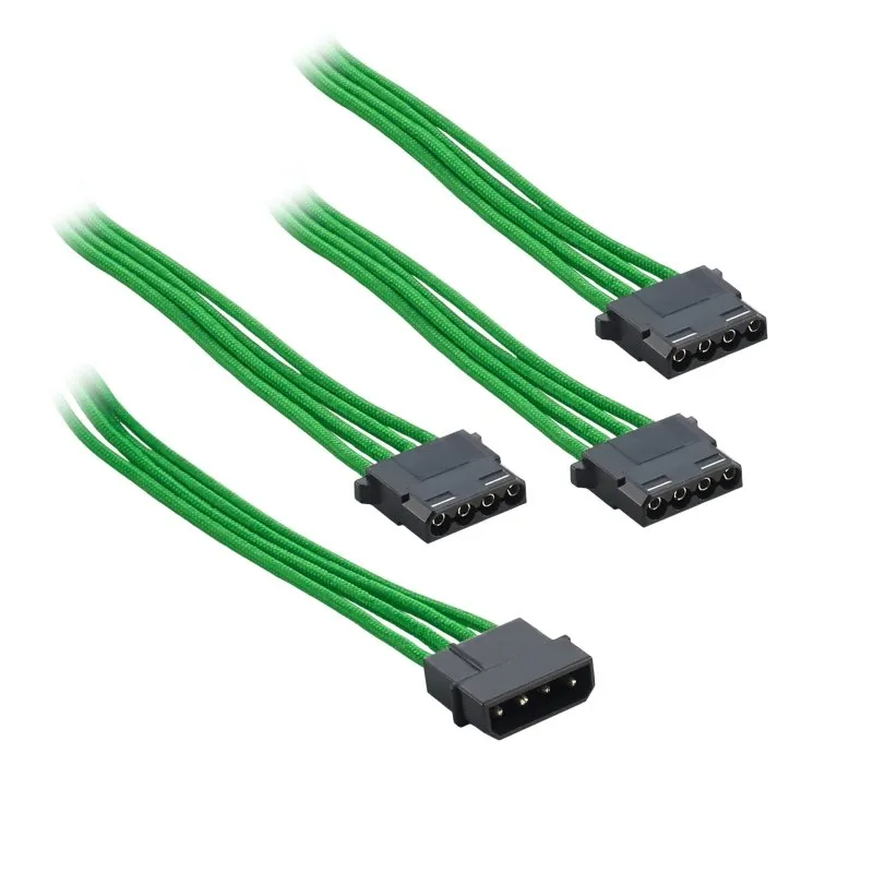 CableMod ModFlex Molex naar 3x Molex adapter groen 30cm