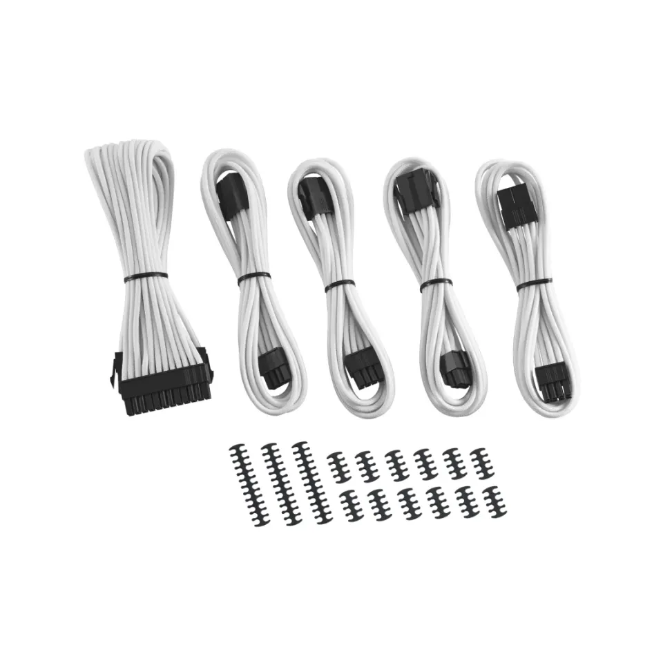 CableMod Classic ModFlex kabelverlenging 8+8 wit 5-delig