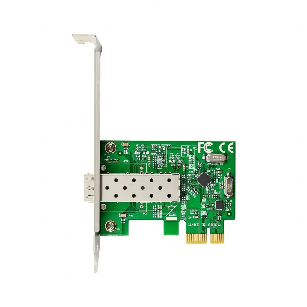 Microconnect RTL8106E netwerkkaart single 100M SFP PCIe