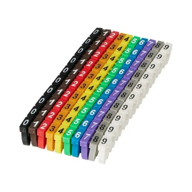 Microconnect kabelmarkeerders 0-9 genummerde clips set