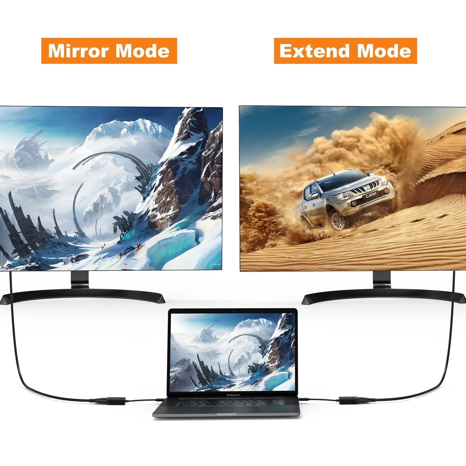 CableCreation USB-C naar VGA adapter 1080p