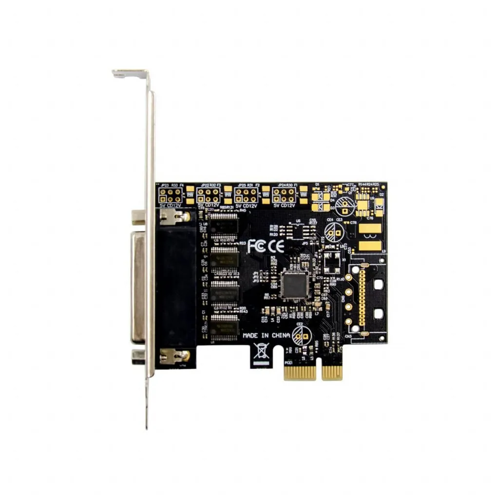 Microconnect PCIe 4S DB9 RS232 seriële kaart 4-poorts