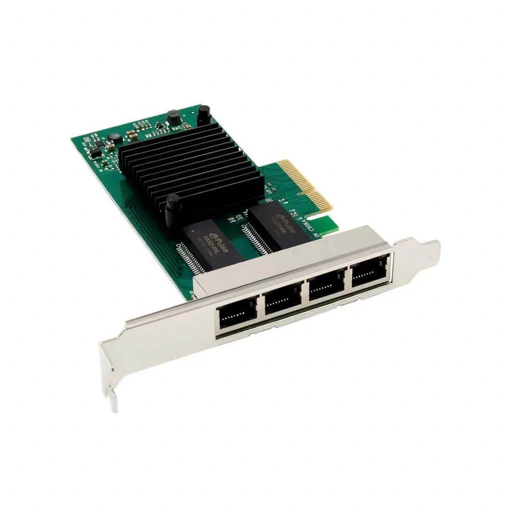 Microconnect I350-T4 PCIe netwerkkaart quad RJ45 1GbE