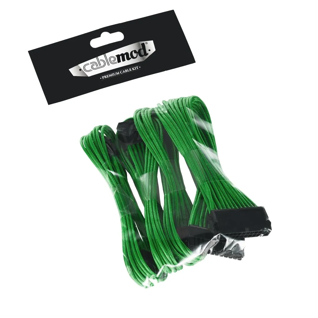 CableMod Classic Dual 6+2 Pin verlengkabel set groen
