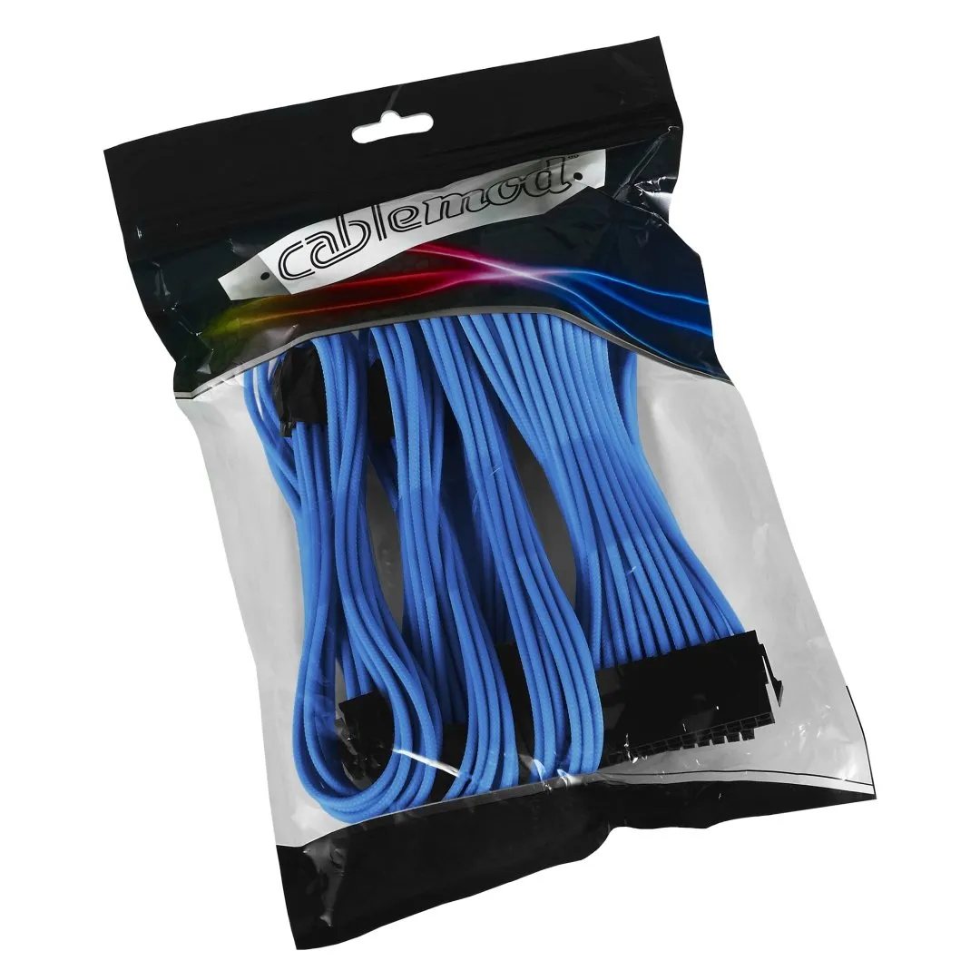 CableMod Classic ModMesh extension set lichtblauw Dual 6+2 pin