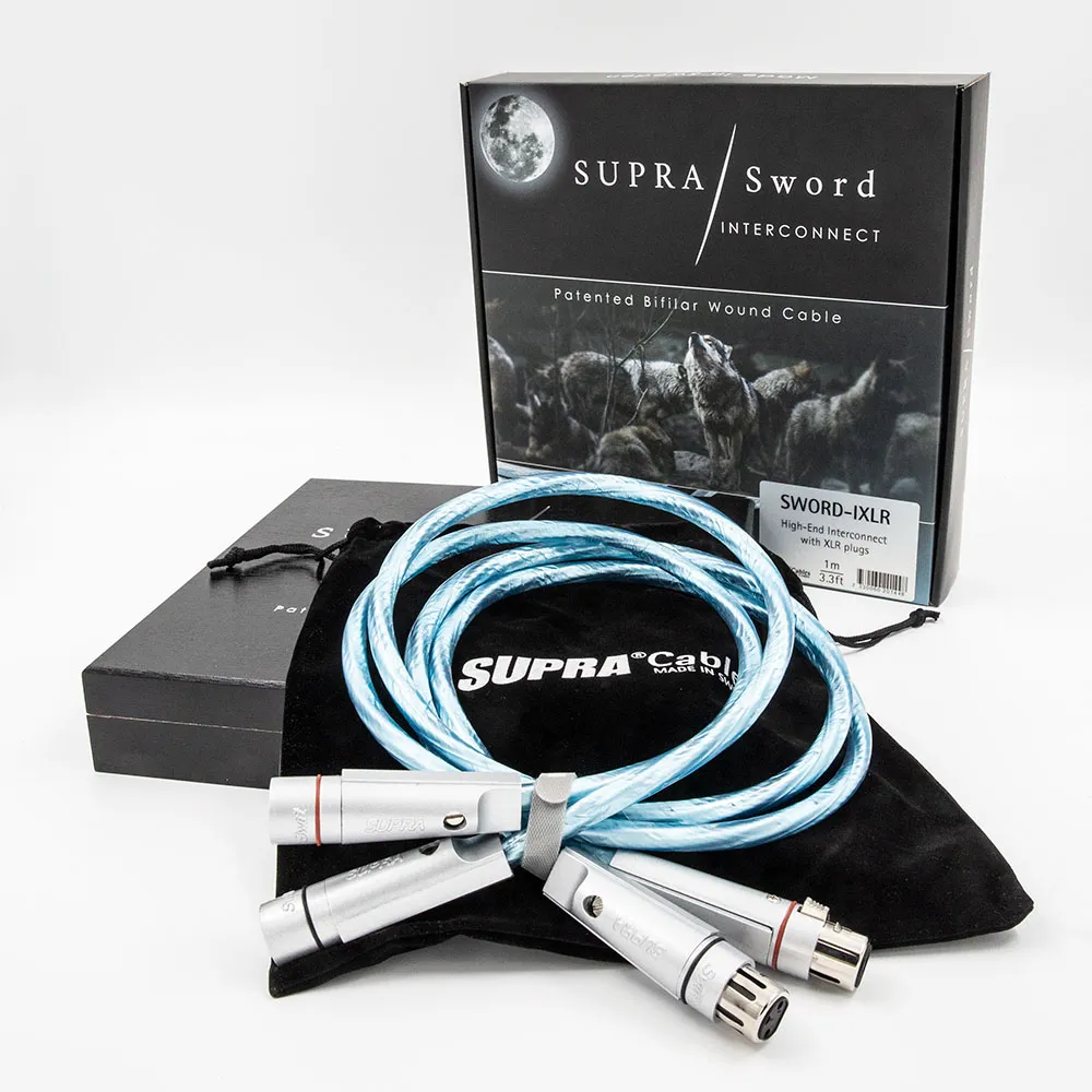 Supra Sword i XLR Rhodium Excalibur Interlink gebalanceerd