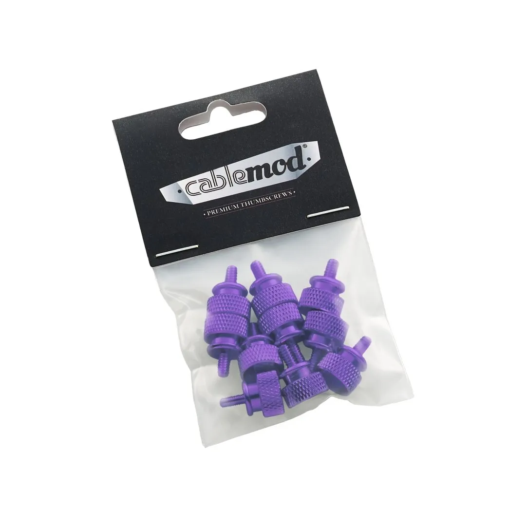 CableMod Anodized Aluminum duimschroeven UNC 6-32 paars