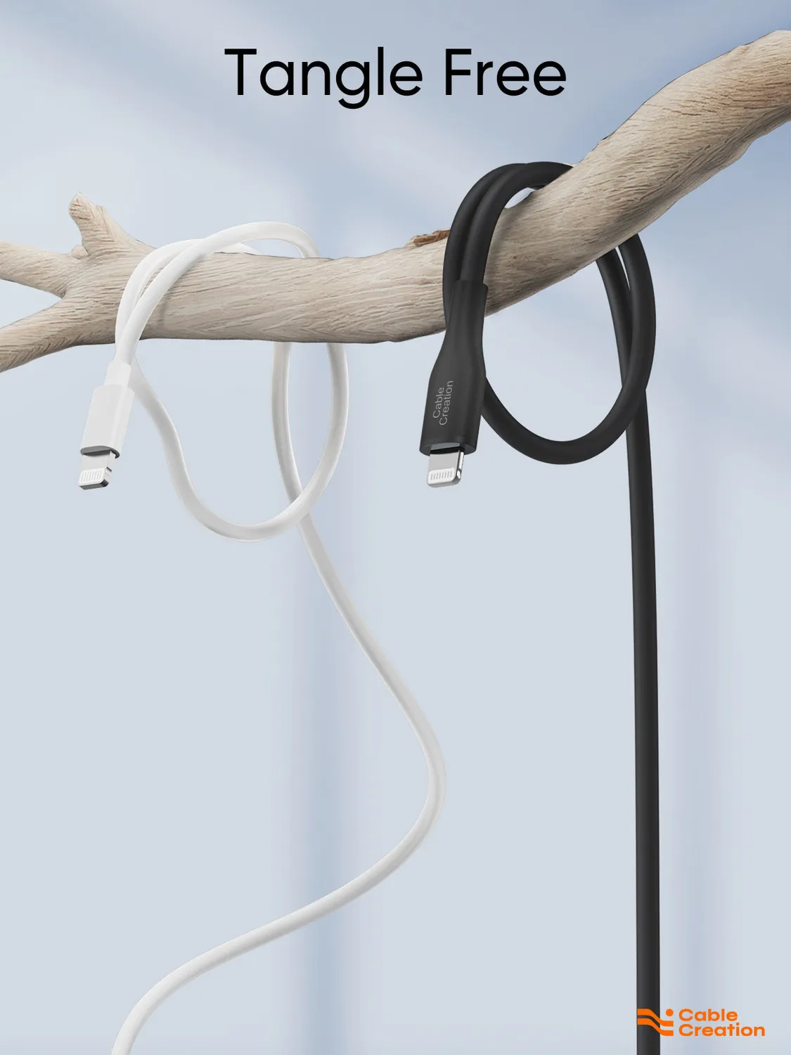 CableCreation Silicone USB-C Lightning Kabel 1.8m zwart