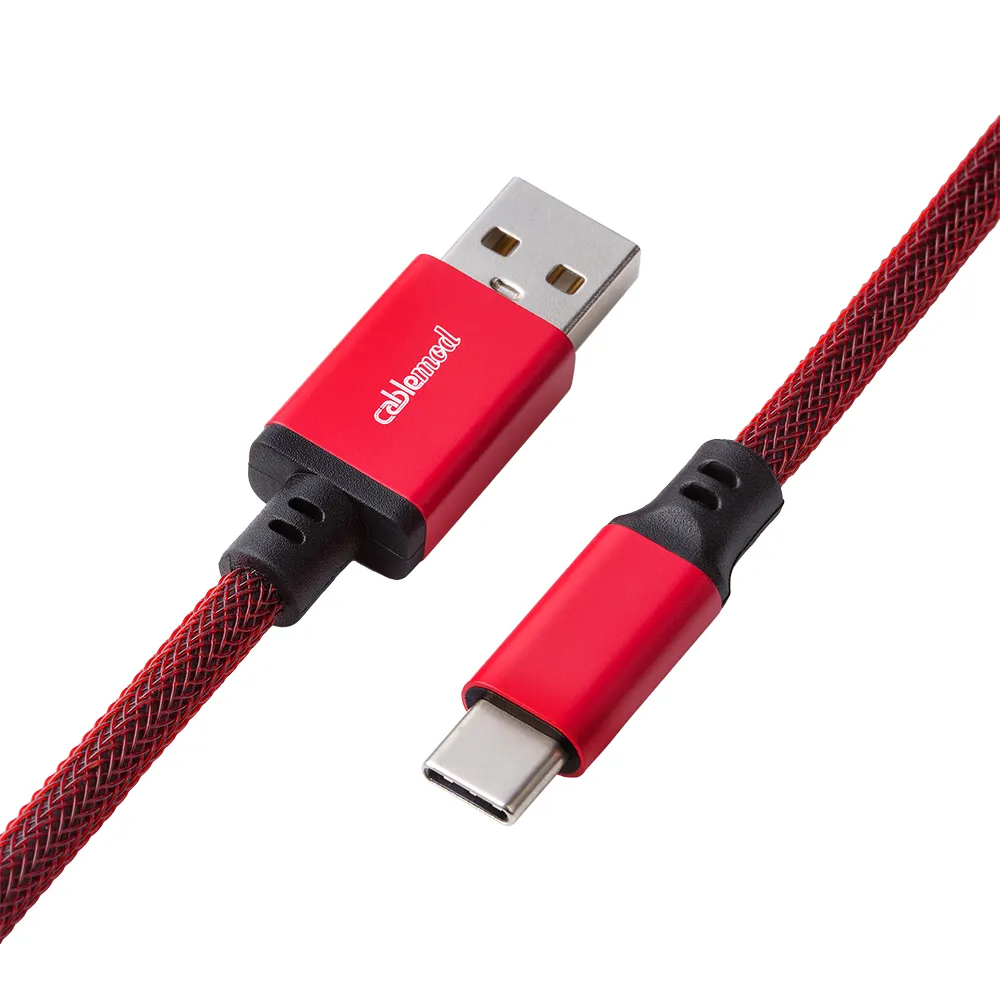 CableMod Pro Straight toetsenbordkabel USB-C 150 cm Republic Red