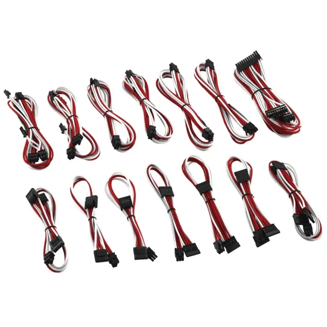 CableMod C-Series ModMesh kabelset wit-rood Corsair