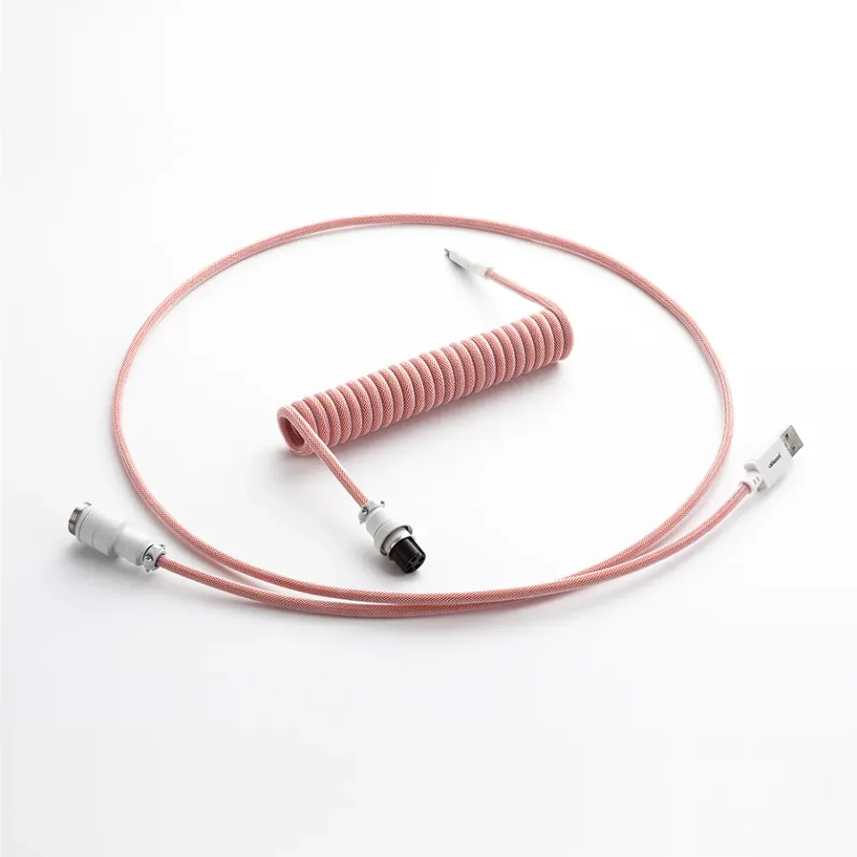 CableMod Pro Coiled toetsenbordkabel orangesicle 150cm USB-C