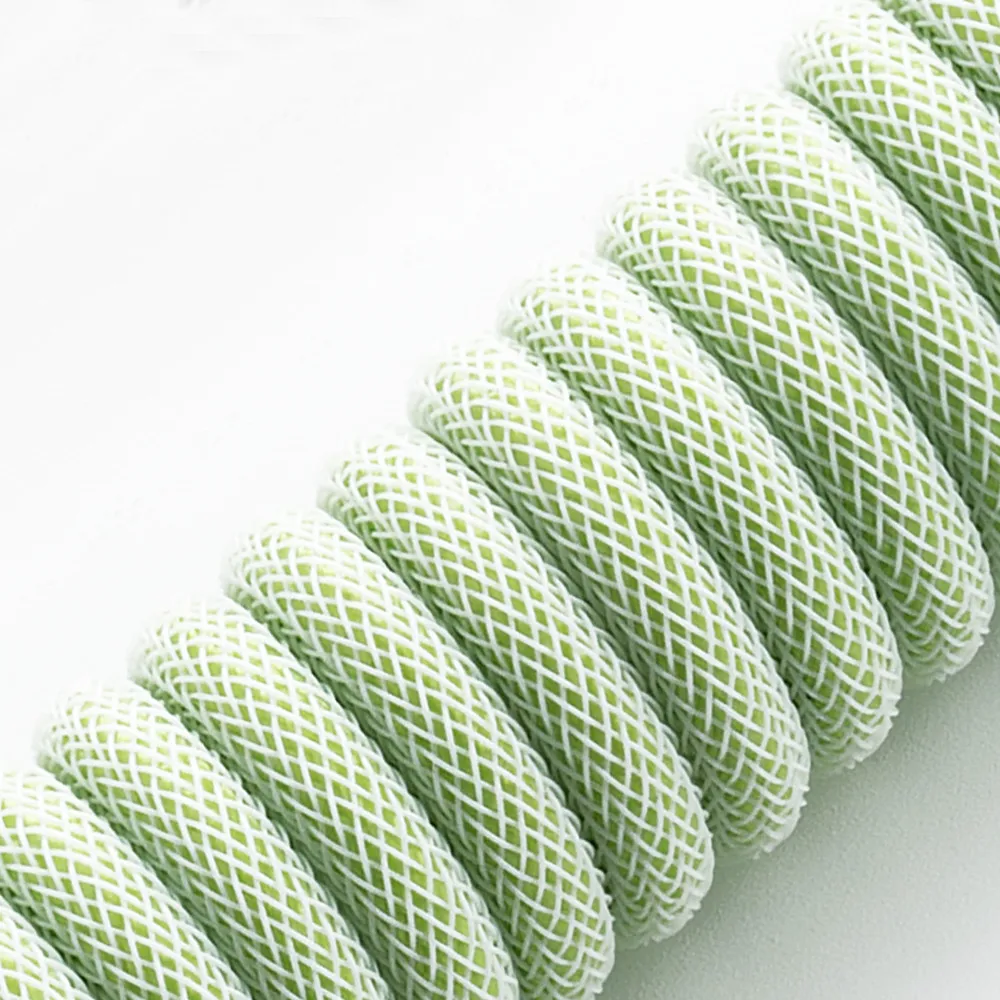 CableMod Classic Coiled toetsenbordkabel Lime Sorbet 150cm