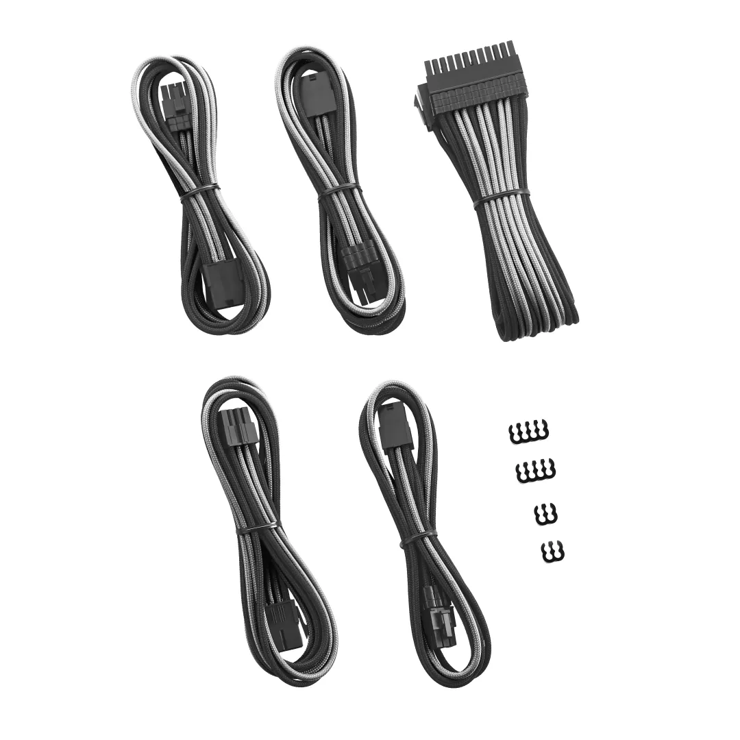 CableMod PRO ModFlex verlengkabel kit 8+6 zwart-zilver