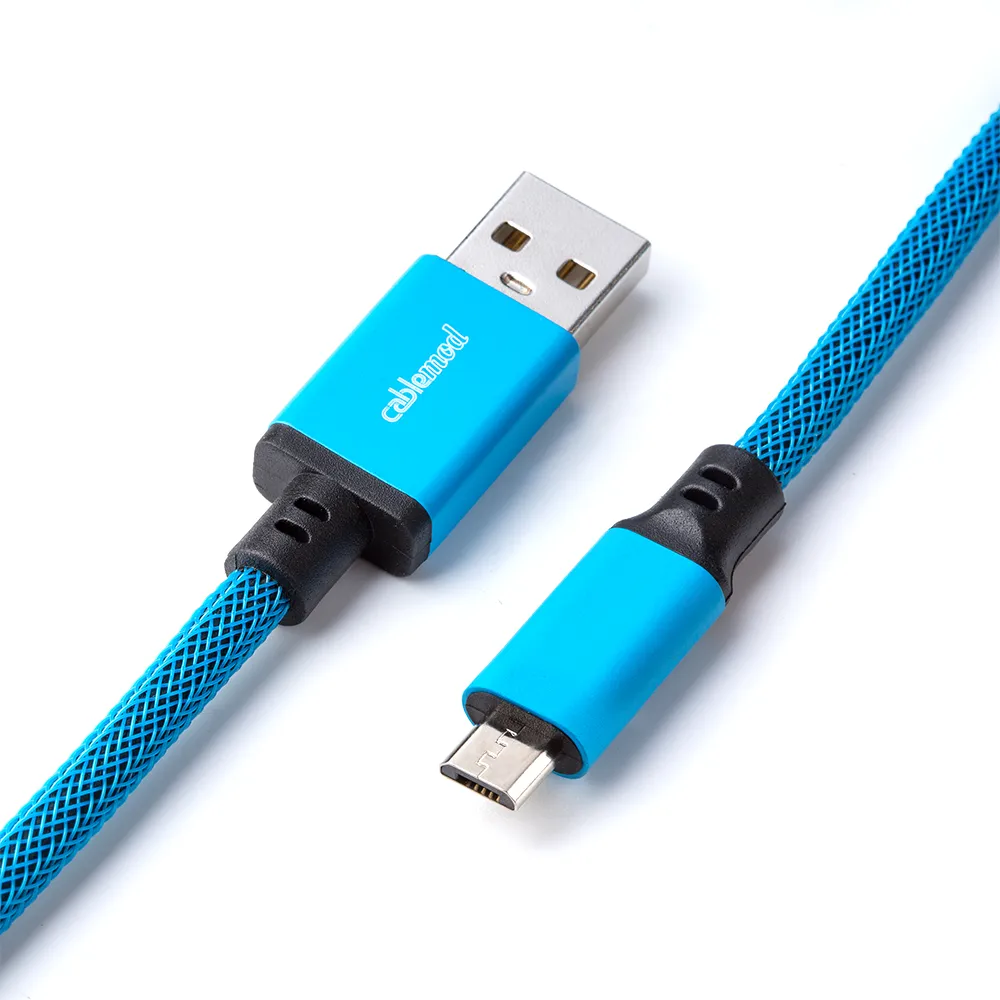CableMod Pro Coiled keyboard kabel 150cm USB-A micro spectrum blue